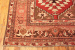 Corner of Antique Persian Geometric Serapi 73418 by Nazmiyal Antique Rugs