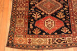 Corner of Antique Shirvan Rug with Tribal and Animal Motifs Rare 19th Century Folk Art 73705 by Nazmiyal Antique Rugs