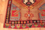 Corner of Antique Turkish Karapinar Rug Corner of Antique Turkish Karapinar Rug 73424 by Nazmiyal Antique Rugs