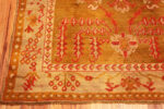 Corner of Antique Turkish Oushak Rug 73624 by Nazmiyal Antique Rugs