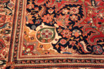 Close corner view of Antique Heriz Rug with Pictorial Medallion 73668 by Nazmiyal Collection