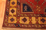 Corner Detail of Antique Turkey Geometric Bergama Rug Corner Detail of Antique Turkey Geometric Bergama Rug 73425 by Nazmiyal Antique Rugs