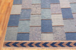 Corner of Geometric Swedish Kilim Rug Corner of Geometric Swedish Kilim Rug 73335 by Nazmiyal Antique Rugs