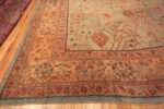 Corner of Oversized Antique Turkish Oushak Rug Corner of Oversized Antique Turkish Oushak Rug 73413 by Nazmiyal Antique Rugs