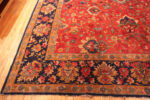 Corner of Oversized Vintage German Hooked Rug 73482 by Nazmiyal Antique Rugs