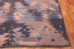 Corner of Swedish Modern Kilim Rug Corner of Swedish Modern Kilim Rug 73607 by Nazmiyal Antique Rugs