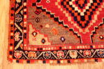 Corner of Vintage Persian Gabbeh Rug with Diamond Medallions Corner of Vintage Persian Gabbeh Rug with Diamond Medallions 73799 by Nazmiyal Antique Rugs