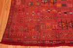 Corner of Vintage Persian Flatweave Gabbeh Tribal Rug Corner of Vintage Persian Flatweave Gabbeh Tribal Rug 73794 by Nazmiyal Antique Rugs