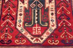 Detail of Antique Caucasian Sewan Kazak Rug Detail of Antique Caucasian Sewan Kazak Rug 73855 by Nazmiyal Antique Rugs