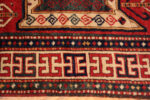 Detail of Antique Caucasion Sewan Kazak Geometric Rug Detail of Antique Caucasion Sewan Kazak Geometric Rug 73695 by Nazmiyal Antique Rugs