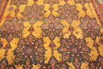 Detail of Antique Gold Background Persian Bakhtiari Rug Detail of Antique Gold Background Persian Bakhtiari Rug 43345 by Nazmiyal Antique Rugs