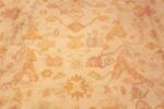 Detail of Antique Oushak Turkish Geometric Rug Detail of Antique Oushak Turkish Geometric Rug 73470 by Nazmiyal Antique Rug