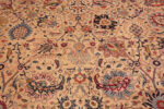 Detail of Antique Persian Tabriz Rug with Celestial Border 73669 by Nazmiyal Collection