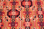 Detail of Antique Scandinavian Geometric Tapestry Bold Red & Blue Folk Art Textile Detail of Antique Scandinavian Geometric Tapestry Bold Red & Blue Folk Art Textile 73652 by Nazmiyal Antique Collection