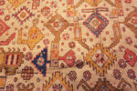 Detail of Antique Turkish Oushak Rug 73438 by Nazmiyal Antique Rugs