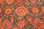 Detail of Vibrant Antique Turkish Rug with Bold Palmettes and Striking Decorative Pattern 73765 by Nazmiyal Antique Rugs