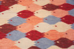 Detail of Modern School Of Fish Swedish Style Kilim Rug 73489 by Nazmiyal Antique Collection