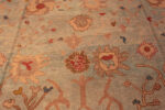 Detail of Oversized Antique Turkish Oushak Rug Detail of Oversized Antique Turkish Oushak Rug 73413 by Nazmiyal Antique Rugs