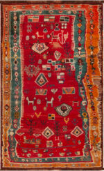 Eclectic Tribal Vintage Persian Gabbeh Rug 73793 by Nazmiyal Antique Rugs