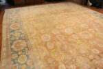Floor View of Antique Agra Oriental Rug 72521 By Nazmiyal Antique Rugs