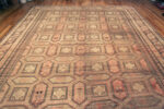 Floor view of Large Antique Afghan Beshir Carpet 43402 by Nazmiyal Antique Rugs
