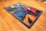 Floor view of Vintage Pop Art Rug Inspired by Andy Warhol Floor view of Vintage Pop Art Rug Inspired by Andy Warhol 73659 Nazmiyal Collection
