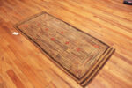 Floor of Antique American Hooked Rug 73617 by Nazmiyal Antique Rugs