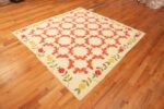 Floor of Antique American Wreath Quilt Textile Floor of Antique American Wreath Quilt Textile 73844 by Nazmiyal Antique Rugs