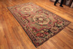 Floor View of Antique Caucasian Floral Karabagh Rug Floor View of Antique Caucasian Floral Karabagh Rug 73654 by Nazmiyal Antique Collection