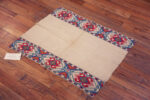 Floor View of Antique Caucasian Geometric Textile Floor View of Antique Caucasian Geometric Textile 73457 by Nazmiyal Antique Rugs