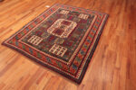 Floor View of Antique Caucasian Karachopf Kazak Rug 73694 by Nazmiyal Antique Rugs