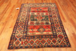 Floor view of Antique Caucasian Kazak Rug 73162 by Nazmiyal Antique Rugs