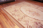 Floor View of Antique French Aubusson Carpet Floor View of Antique French Aubusson Carpet 73750 by Nazmiyal Antique Rugs