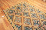 Floor View of Antique French Aubusson Rug – Floral Garland and Trellis Design Floor View of Antique French Aubusson Rug – Floral Garland and Trellis Design 73676 by Nazmiyal Antique Rugs