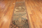 Floor View of Antique Persian Farahan Sarouk Runner Rug 73406 by Nazmiyal Antique Rugs