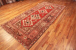 Floor View of Antique Persian Geometric Serapi 73418 by Nazmiyal Antique Rugs