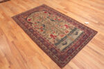 Floor view of Antique Persian Kerman Tree Of Life Rug 73587 by Nazmiyal Antique Rugs