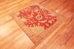 Floor view of Antique Persian Sultanabad Rug 73460 by Nazmiyal Antique Rugs