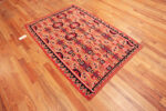 Floor View of Antique Scandinavian Geometric Tapestry Bold Red & Blue Folk Art Textile Floor View of Antique Scandinavian Geometric Tapestry Bold Red & Blue Folk Art Textile 73652 by Nazmiyal Antique Collection