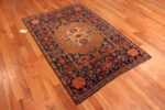 Floor View of Antique Senneh Geometric Tribal Rug 73520 by Nazmiyal Antique Rugs