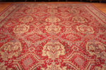 Floor of Antique Turkish Oushak Rug 73423 by Nazmiyal Antique Rugs