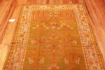 Floor of Antique Turkish Oushak Rug 73624 by Nazmiyal Antique Rugs