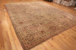 Floor view of Antique Central Medallion Kerman Floral Persian Rug Floor view of Antique Central Medallion Kerman Floral Persian Rug 43619 by nazmiyal