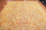 Floor view of Large Antique Turkish Geometric Oushak Rug Floor view of Large Antique Turkish Geometric Oushak Rug 73156 by Nazmiyal