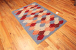 Floor view of Modern School Of Fish Swedish Style Kilim Rug 73489 by Nazmiyal Antique Collection