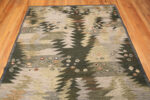 Floor view of Modern Swedish Kilim Rug Floor view of Modern Swedish Kilim Rug 73606 by Nazmiyal Antique Rugs