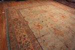 Floor View of Oversized Antique Turkish Oushak Rug Floor View of Oversized Antique Turkish Oushak Rug 73413 by Nazmiyal Antique Rugs
