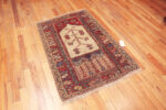 Floor View of Seventeenth Century Turkish Ladik Prayer Rug Floor View of Seventeenth Century Turkish Ladik Prayer Rug 73517 by Nazmiyal Antique Rugs