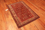 Floor View of Antique Shirvan Geometric Caucasian Rug 73707 by Nazmiyal Antique Rugs