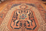 Front of Antique Persian Bakshaish Geometric Tribal Rug 73524 by Nazmiyal Antique Rugs